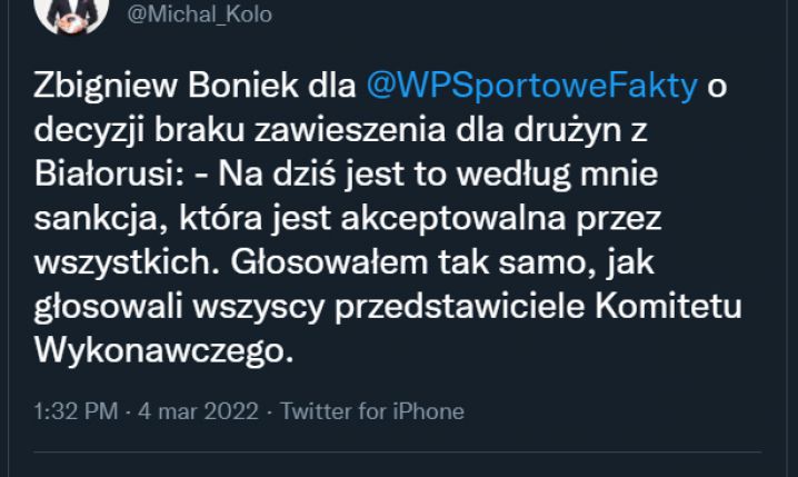 Tak Zbigniew Boniek TŁUMACZY swoje głosowanie!